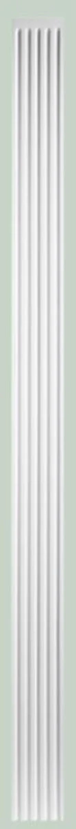 Baroque decorative element column white 13.6 x 1.9 x H. 200 cm - Baroque living room decoration