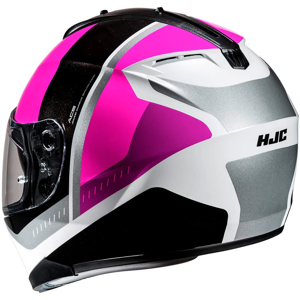 HJC C70N ALIA HELMET - BLACK / WHITE / PINK