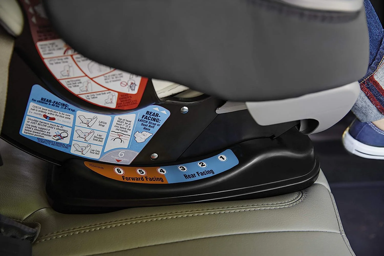 Extend2Fit Cabrio-Autositz, fahren Sie länger nach hinten gerichtet mit Extend2Fit, Gotham