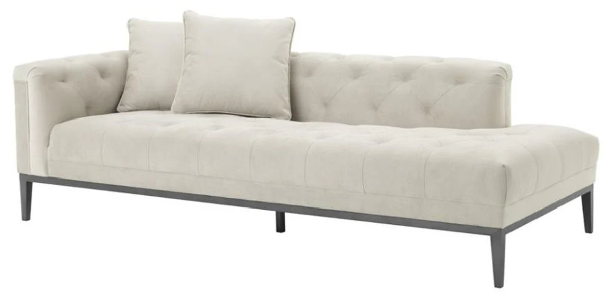 Luxury sofa light gray left side 220 x 96 x H. 66 cm - Hotel Furniture