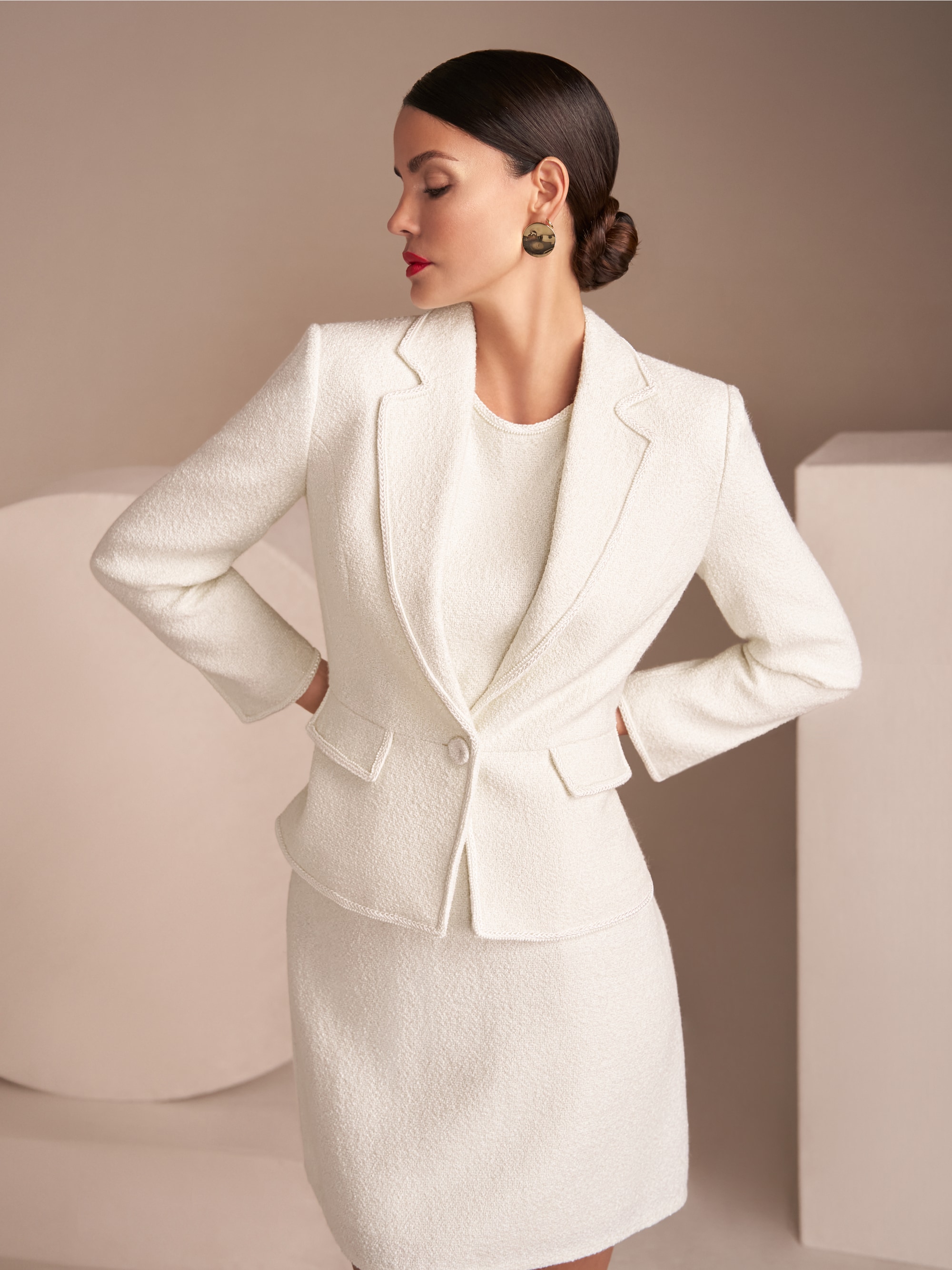 Marc-Cain Eleganter gekräuselter Blazer