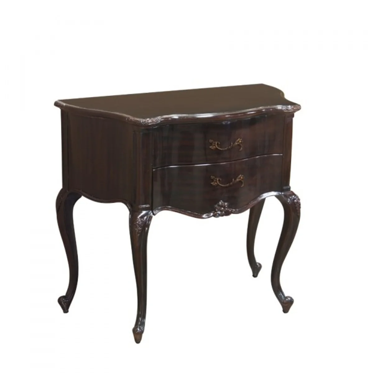 Baroque luxury chest of drawers brown-red W 80 cm, H 70 cm - Baroque furniture