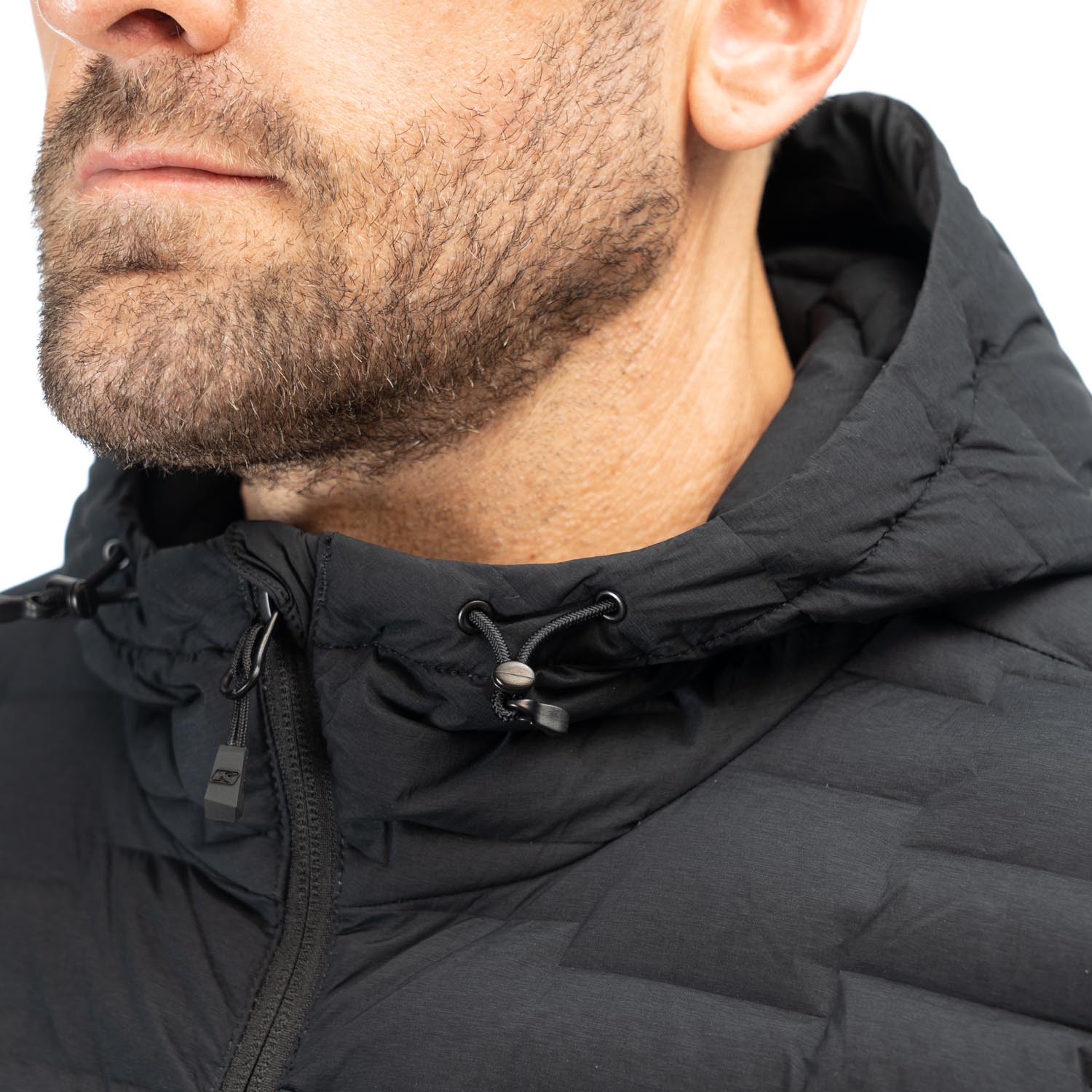 Boulder stretch down jacket with hood