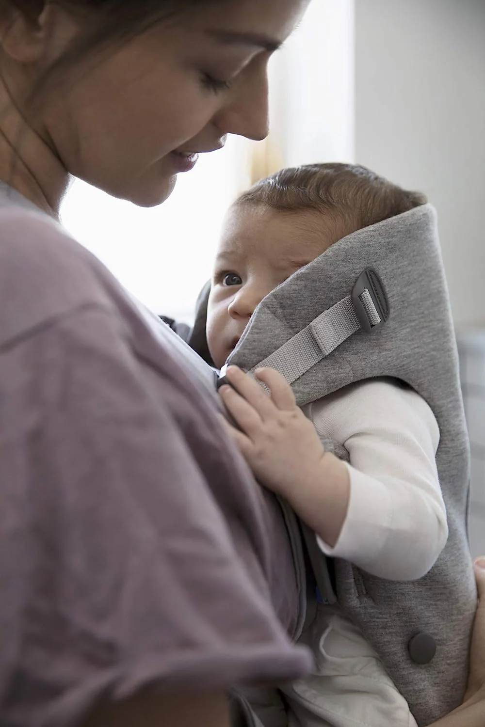 Babytrage Mini, 3D-Netz, Anthrazit/Leopard