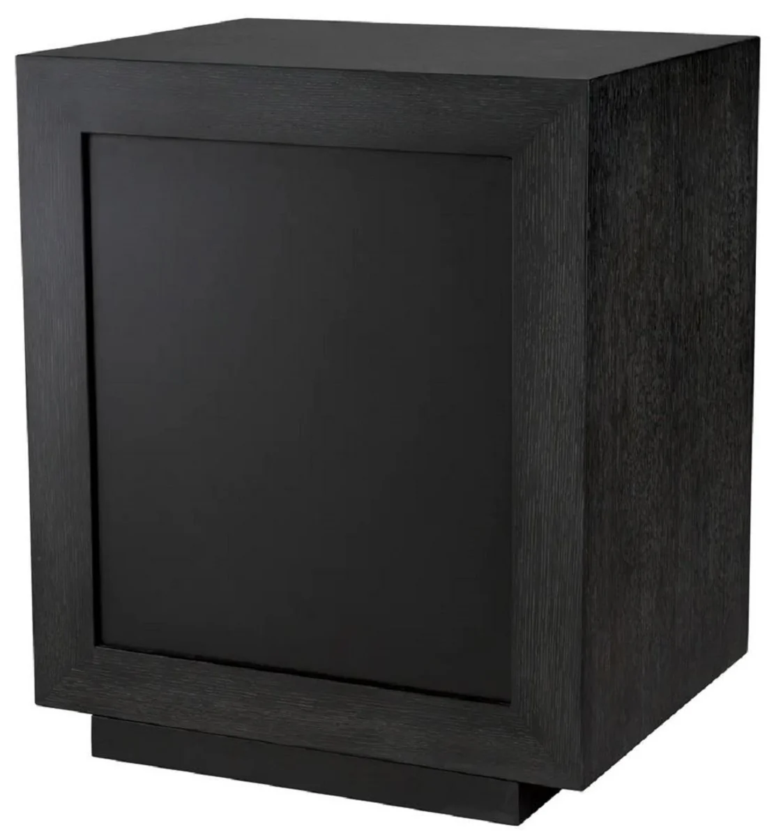 Luxury night dresser with antique mirror glass black gray - luxury furniture