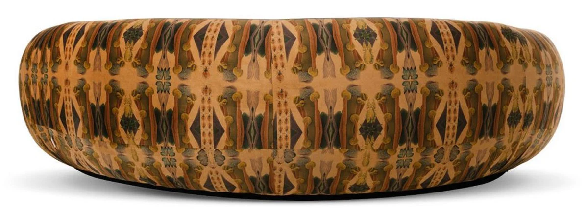 Luxury sofa black / beige / multicolored 260 cm