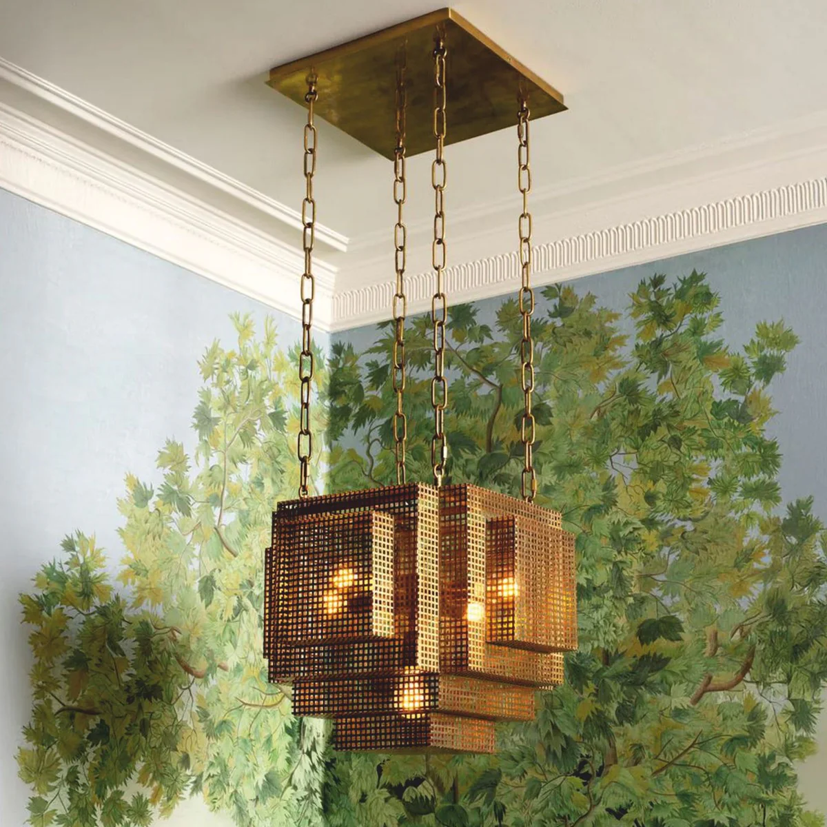Luxury industrial style pendant lamp antique brass - luxury lighting