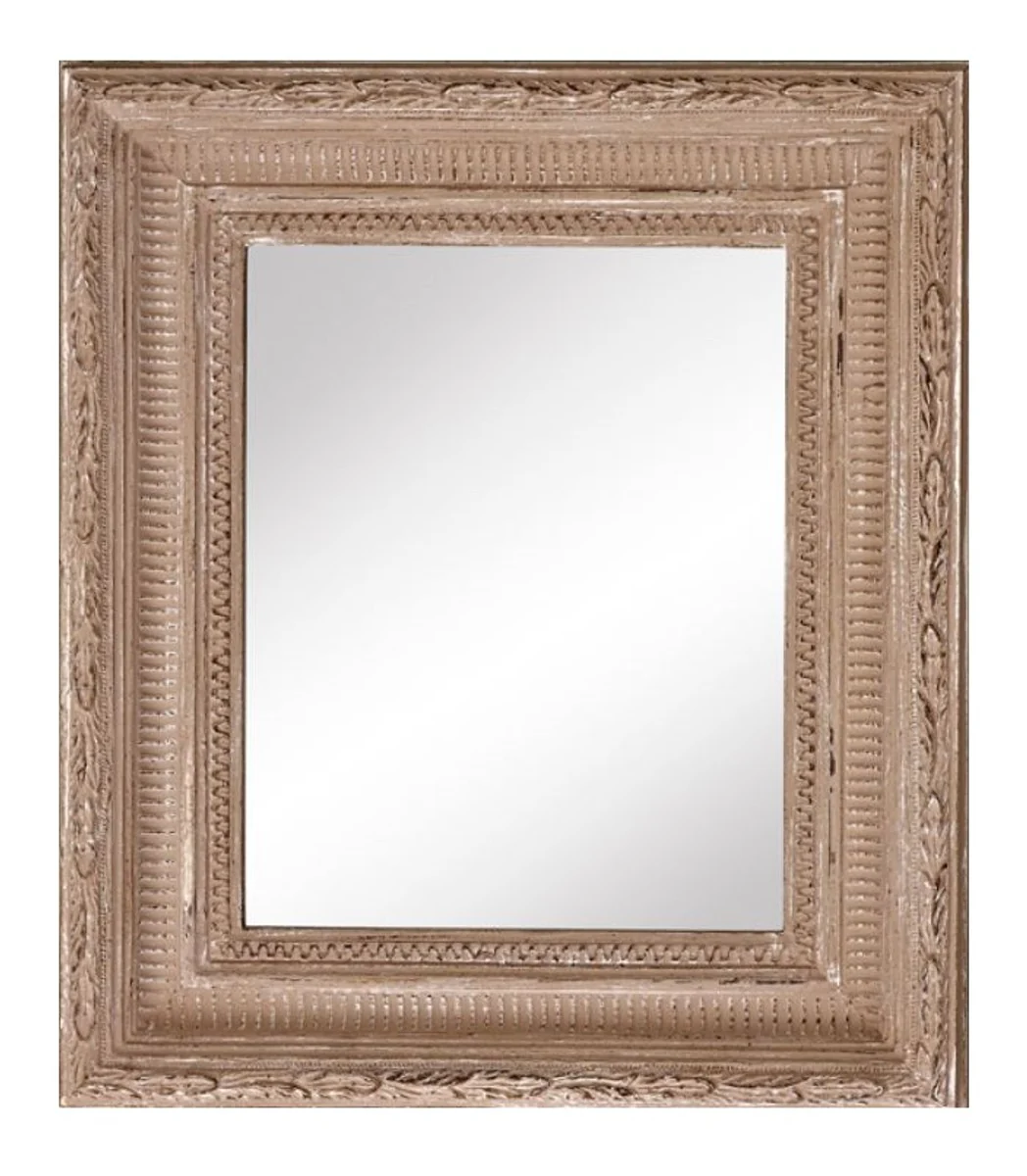 Baroque mirror beige 32 x H. 37 cm - living room accessories in the baroque style