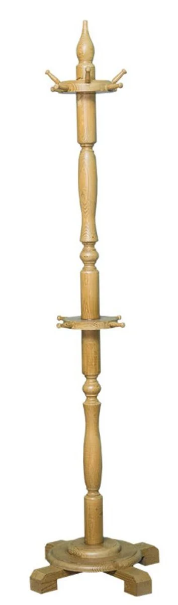 Country house style coat rack natural colors 59 x 59 x H. 200 cm - solid wood clothes rack - country house style coat rack furniture