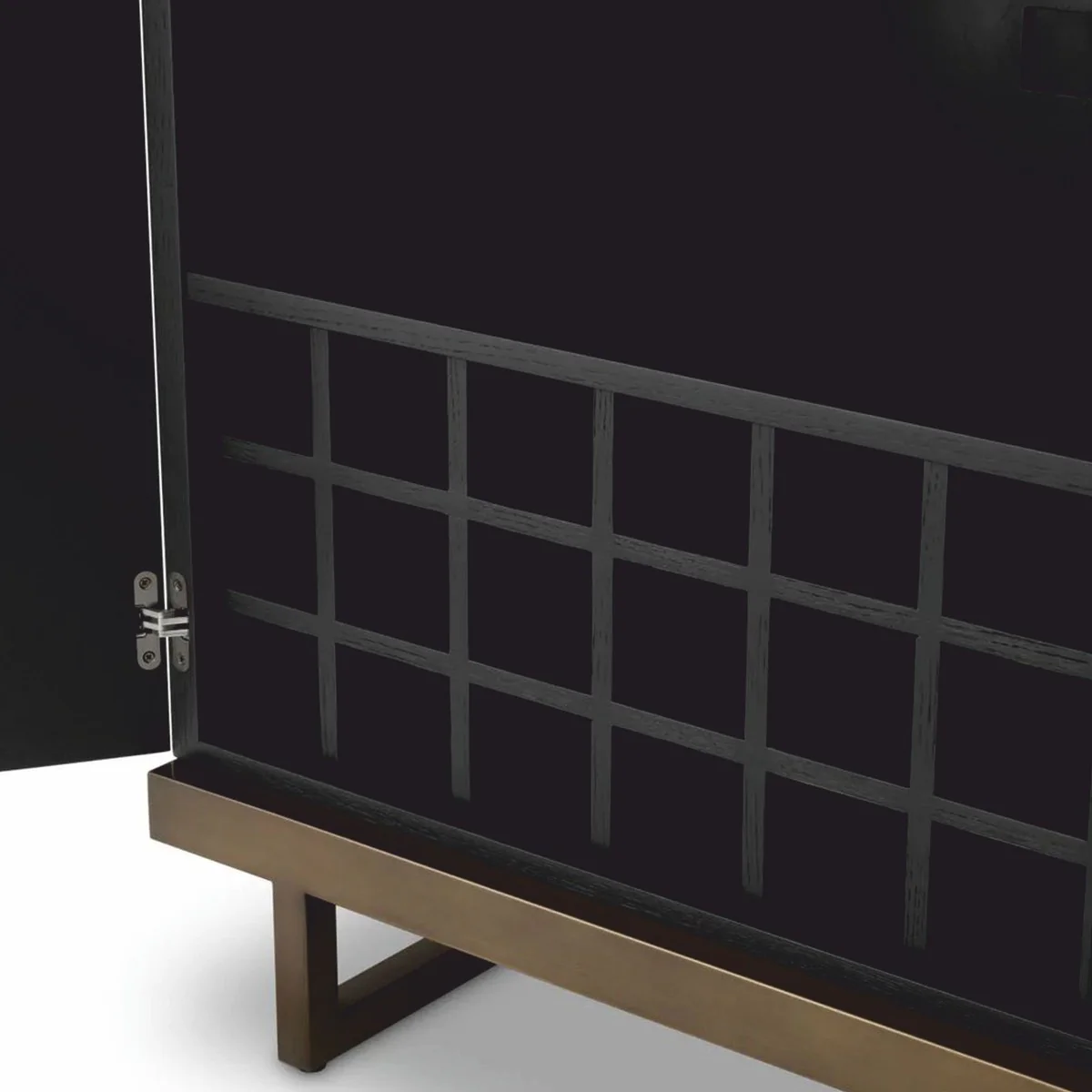 Luxury bar cabinet natural color / dark brown / bronze H. 175 cm - bar furniture