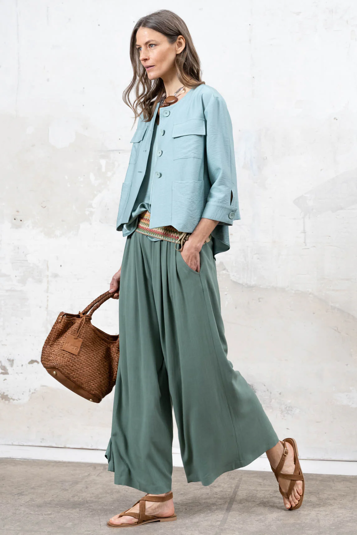 Rivera-Spain Türkisfarbenes Bordeaux-Top