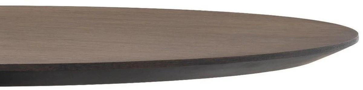 Luxury dining table gray Ø 132 x H. 76 cm - Round marble kitchen table - Luxury dining room furniture