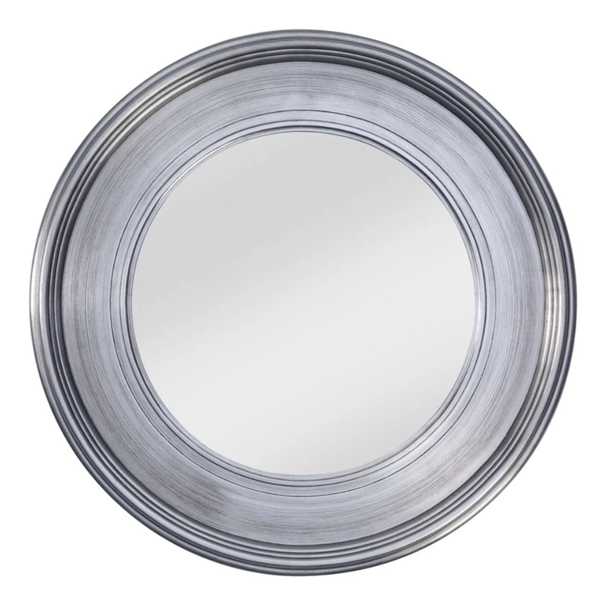 Living room wall mirror silver Ø 94 cm - luxury living room accessories