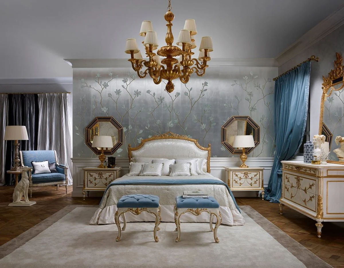 Luxury Baroque Mirror Gold - Italian Baroque Style Solid Wood Wall Mirror - Luxury Furniture in Baroque Style - Magnificent Baroque Furniture - Made in Italy - Luxury Baroque Interior