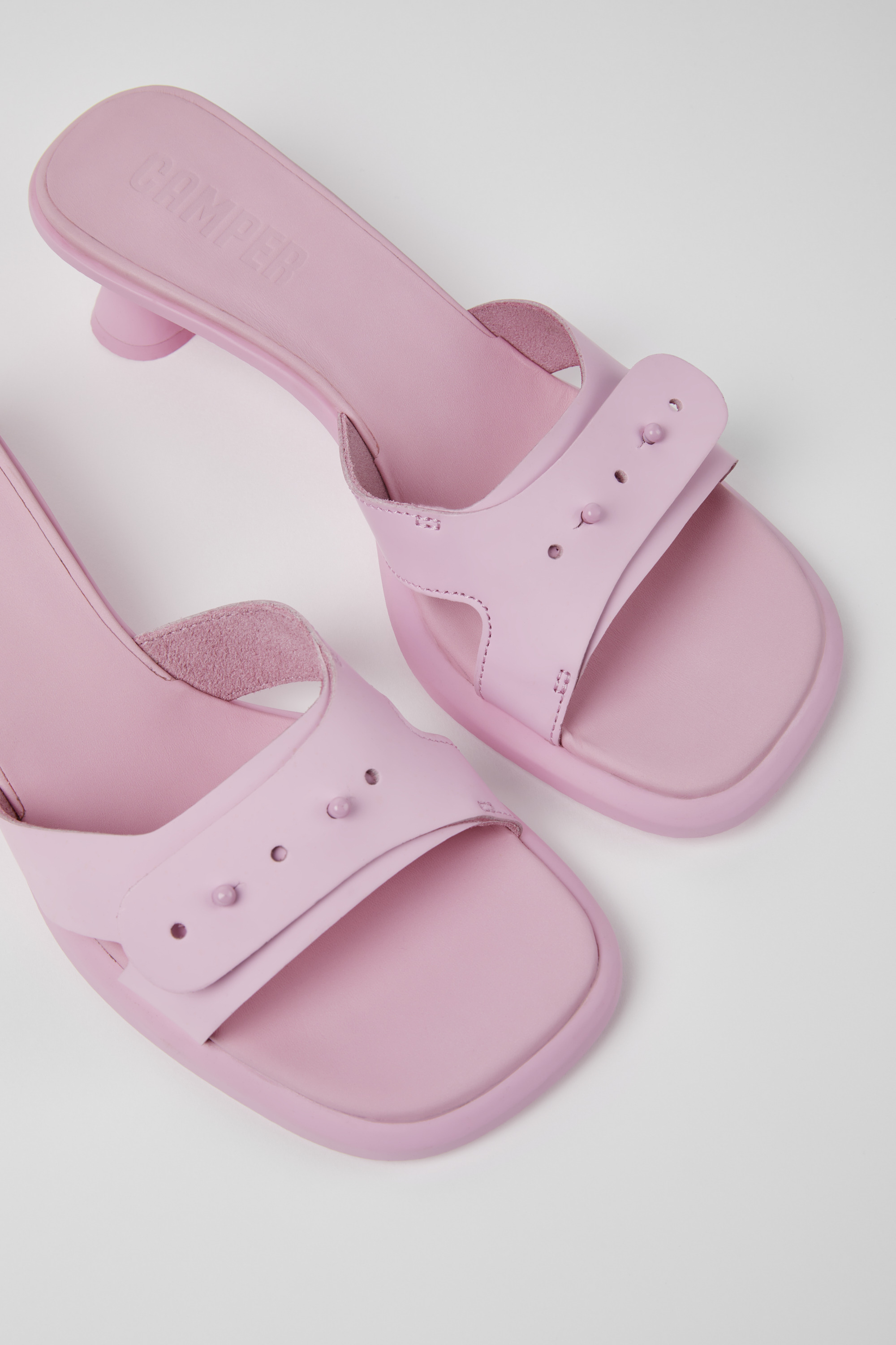Dina - Pink Leder Sandalen für Damen