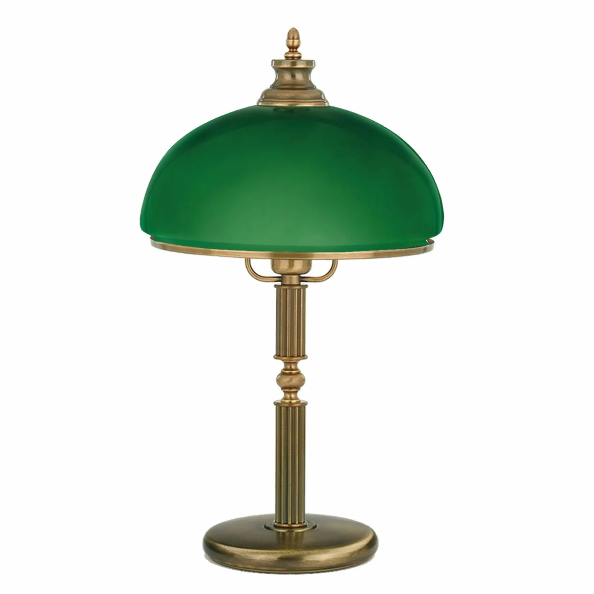 Luxury baroque table lamp brass with patina / green Ø 30 x H. 54 cm
