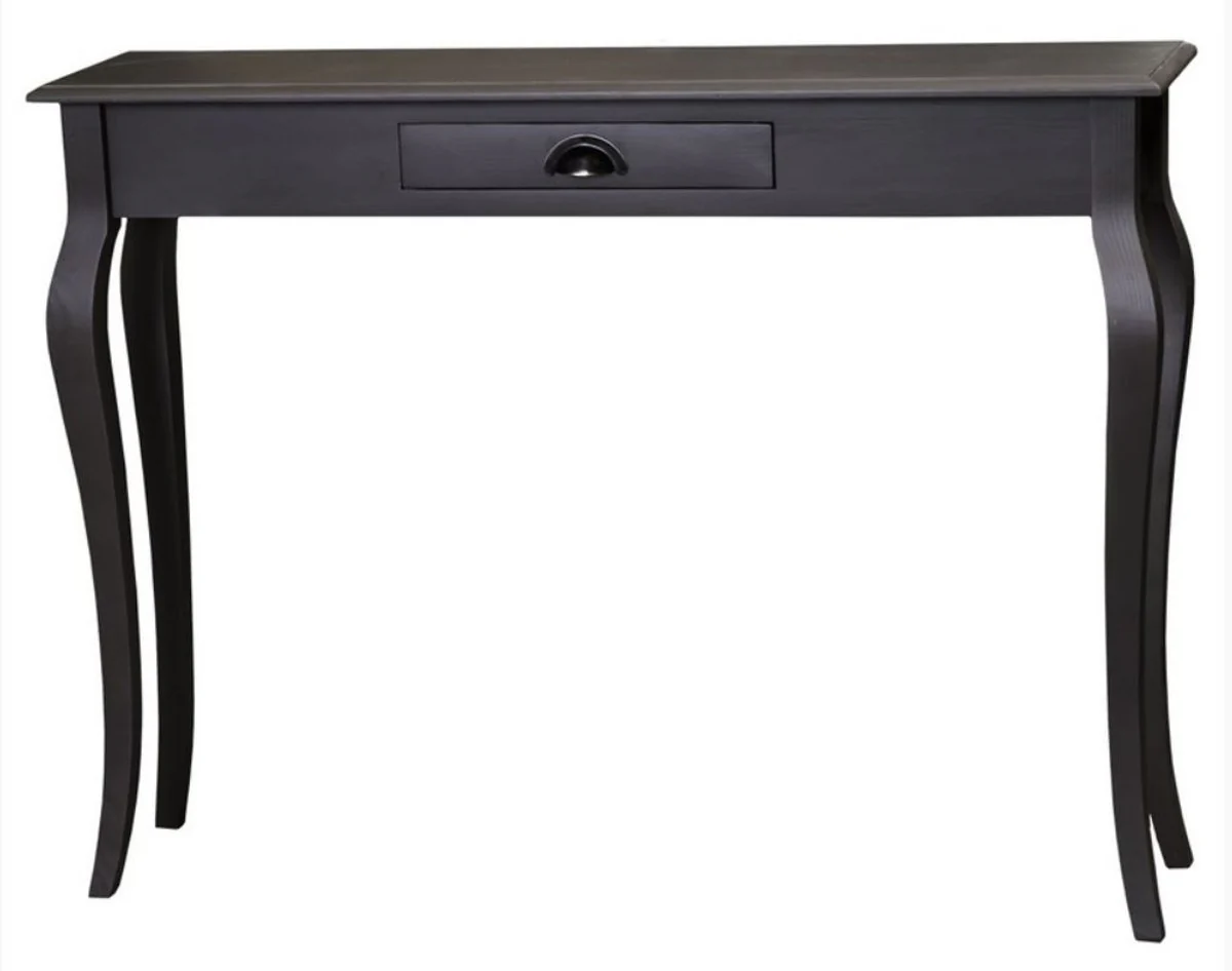 Bathroom console with drawer in black 120 x 30 x H. 90 cm - Art Nouveau furniture console console table