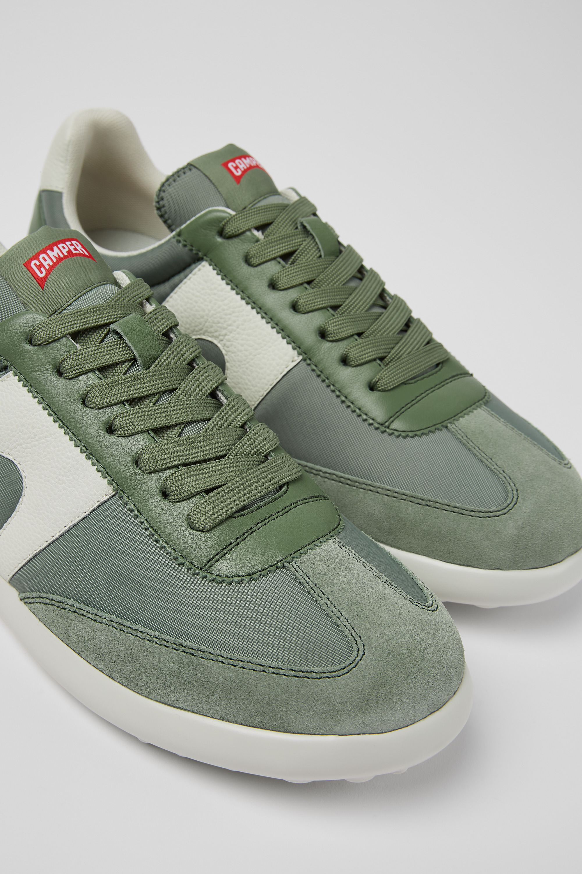 Pelotas XLite - Grüne Textil- und Ledersneaker für Herren