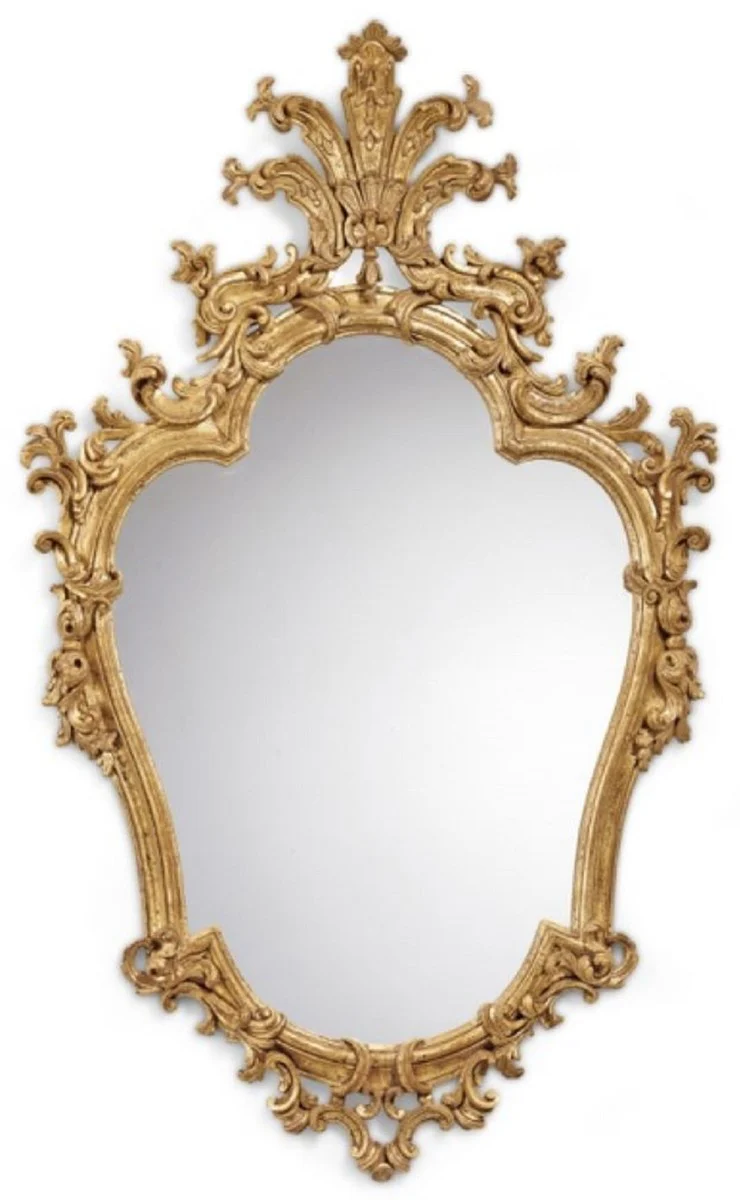Luxury Baroque Mirror Antique Gold - Handmade Italian Baroque Style Wall Mirror - Luxury Furniture in Baroque Style - Baroque Furniture - Luxury Quality - Made in Italy