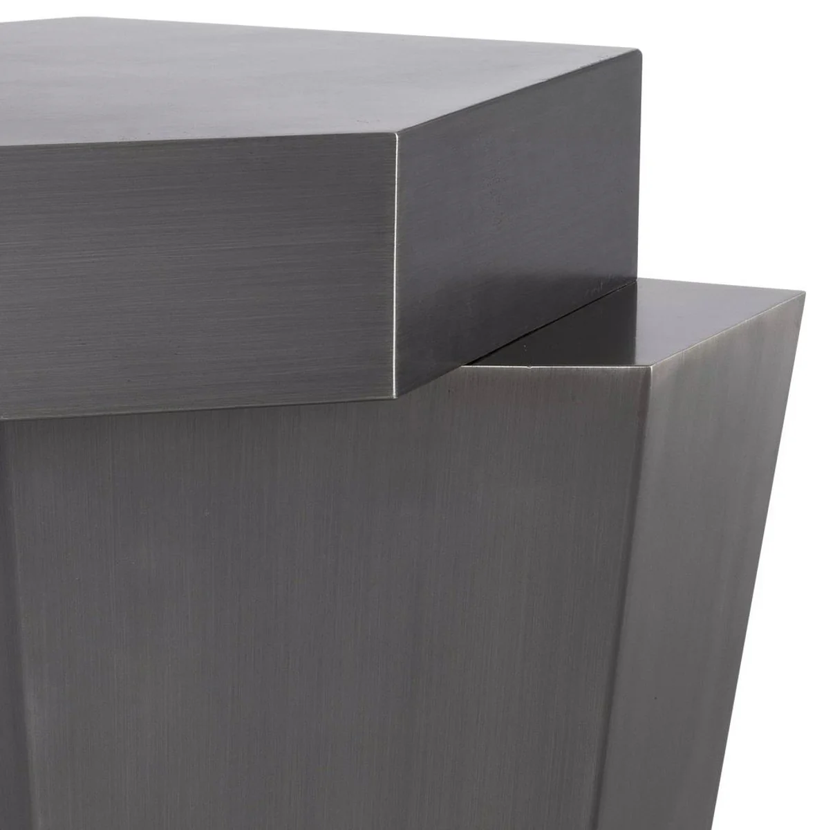 Designer coffee table gray 82 x 52 x H. 45 cm - living room table with brushed surface - living room furniture - luxury quality