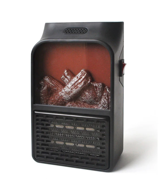 MINI TRAGBARER ELEKTRISCHER HEIZLÜFTER MIT FERNSTEUERUNG KAMINFEUER