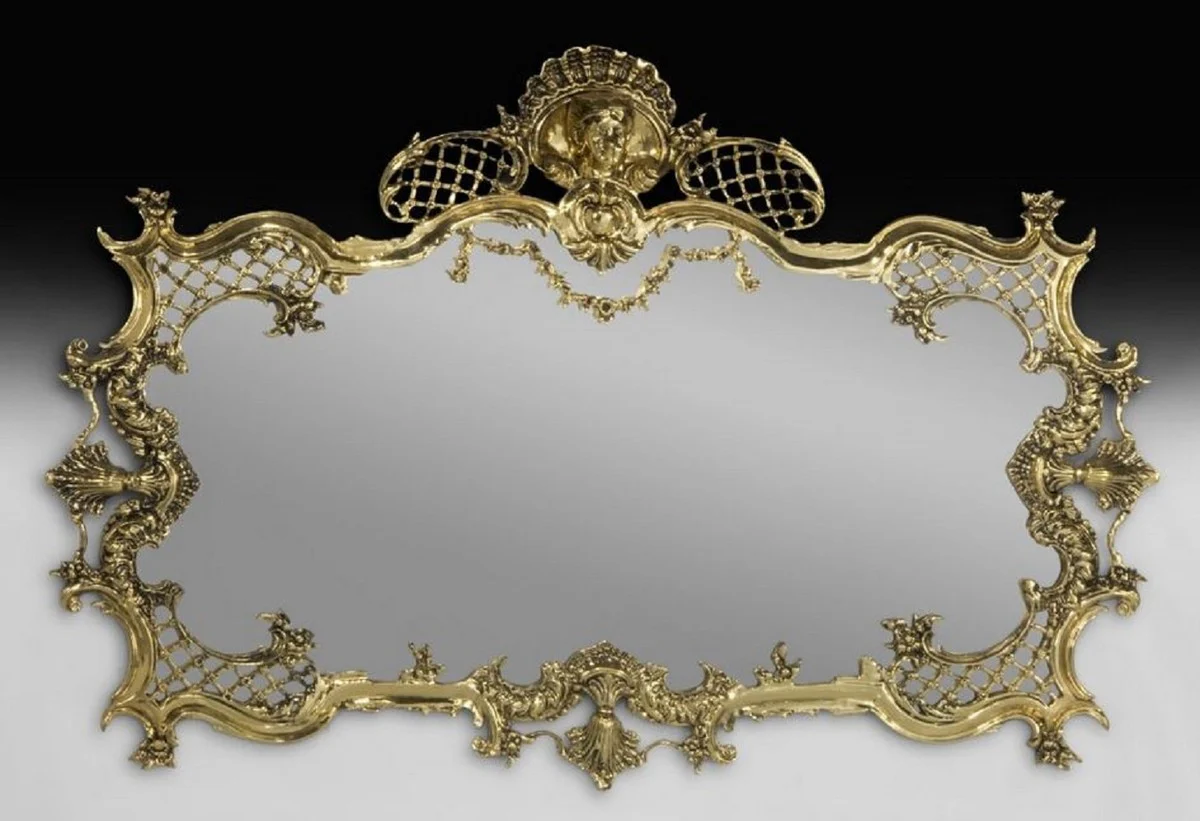 Luxury Baroque Bronze Mirror Gold 110 cm - Baroque Furniture