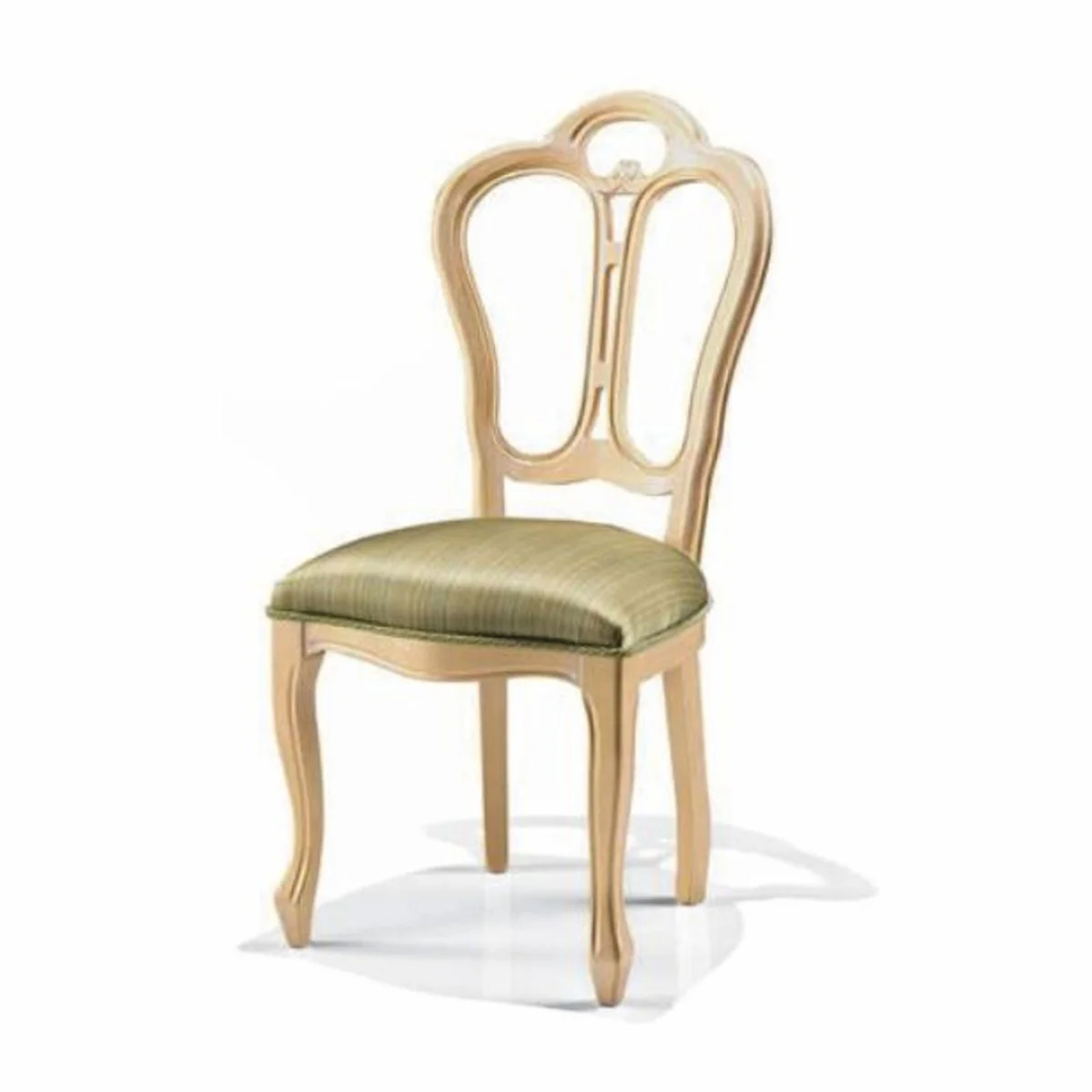 Luxury Baroque Dining Chair Green / Ivory - Made in Italy