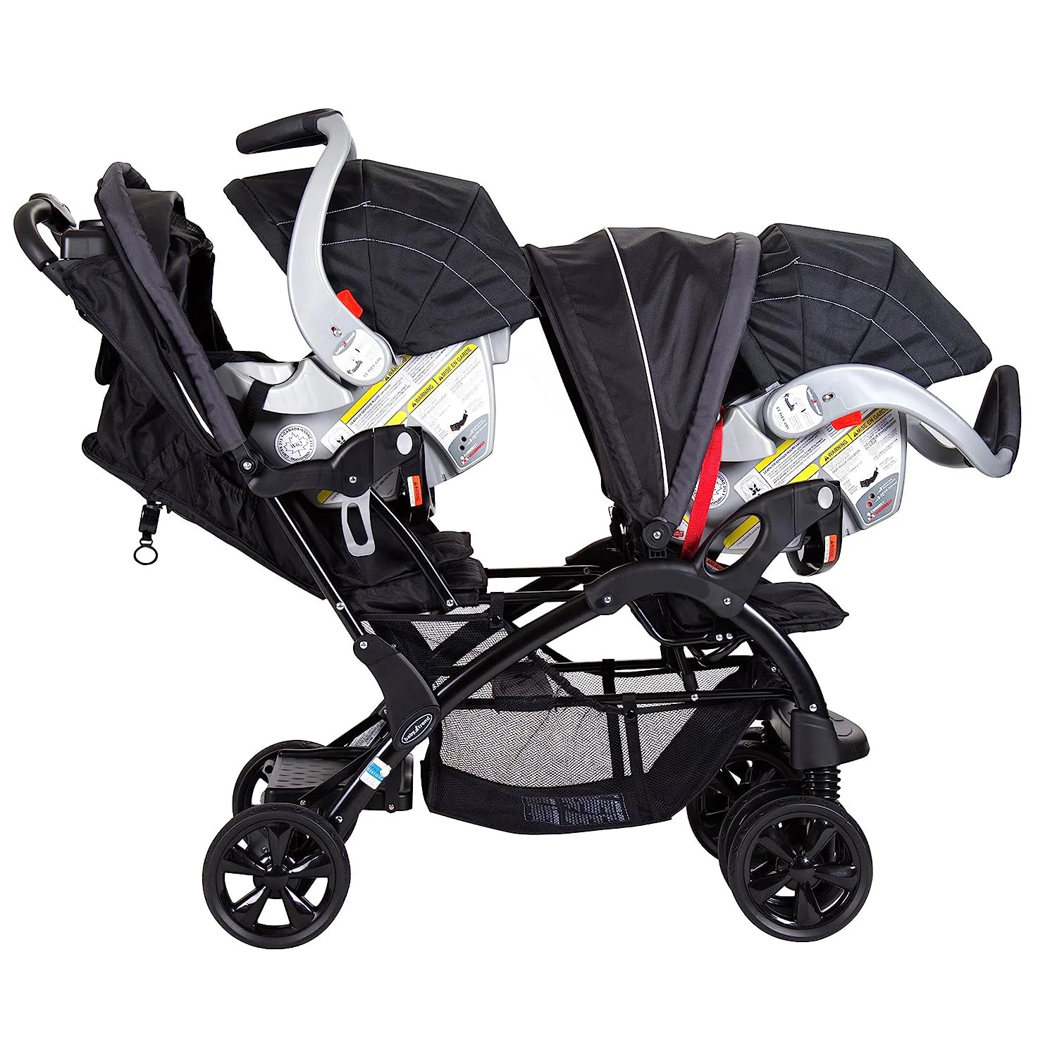 Baby Trend Sitz- und Steh-Doppelkinderwagen, Onyx
