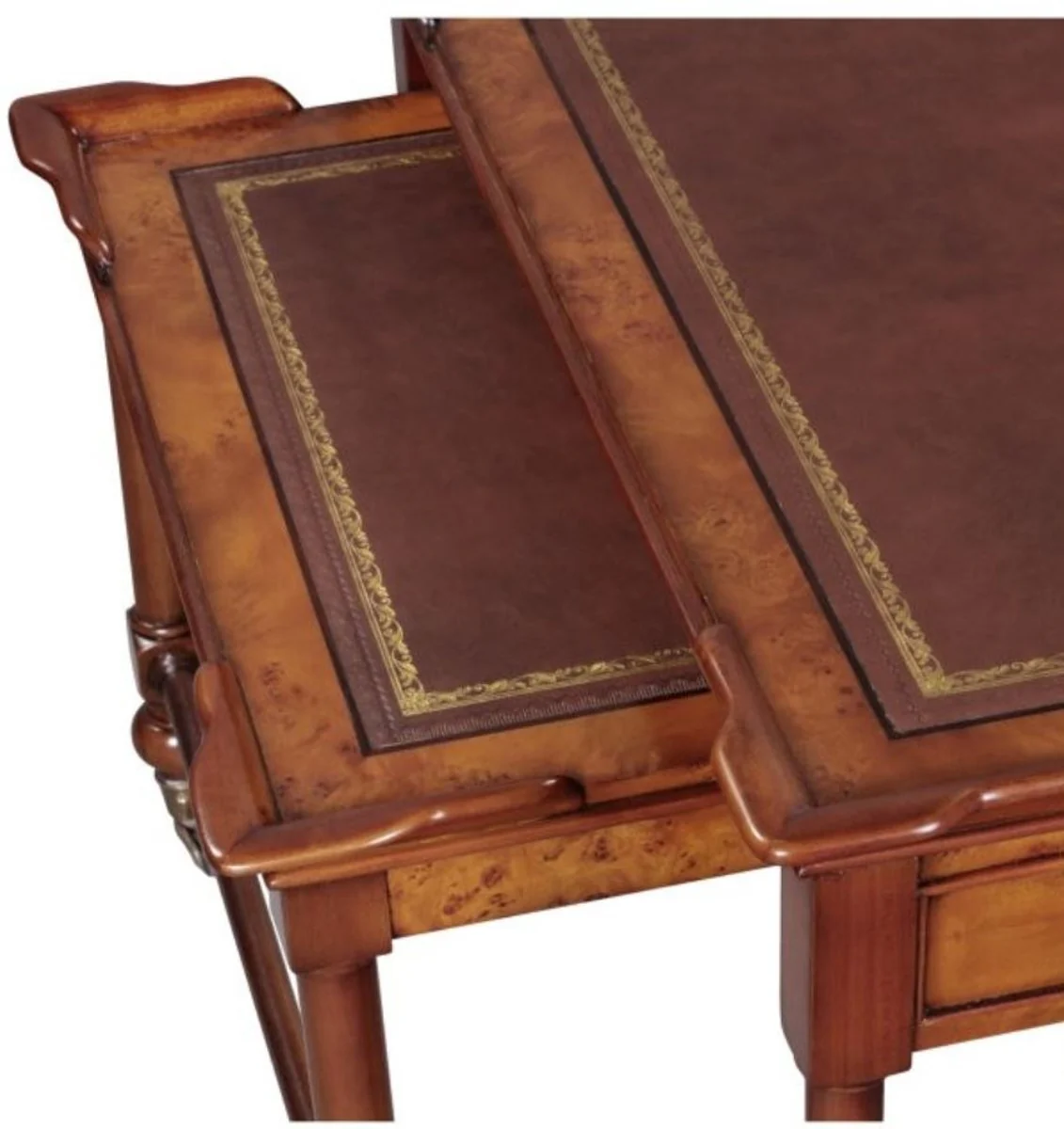 Luxury living room coffee table light brown / brown 133 x 81 x H. 50 cm - luxury quality