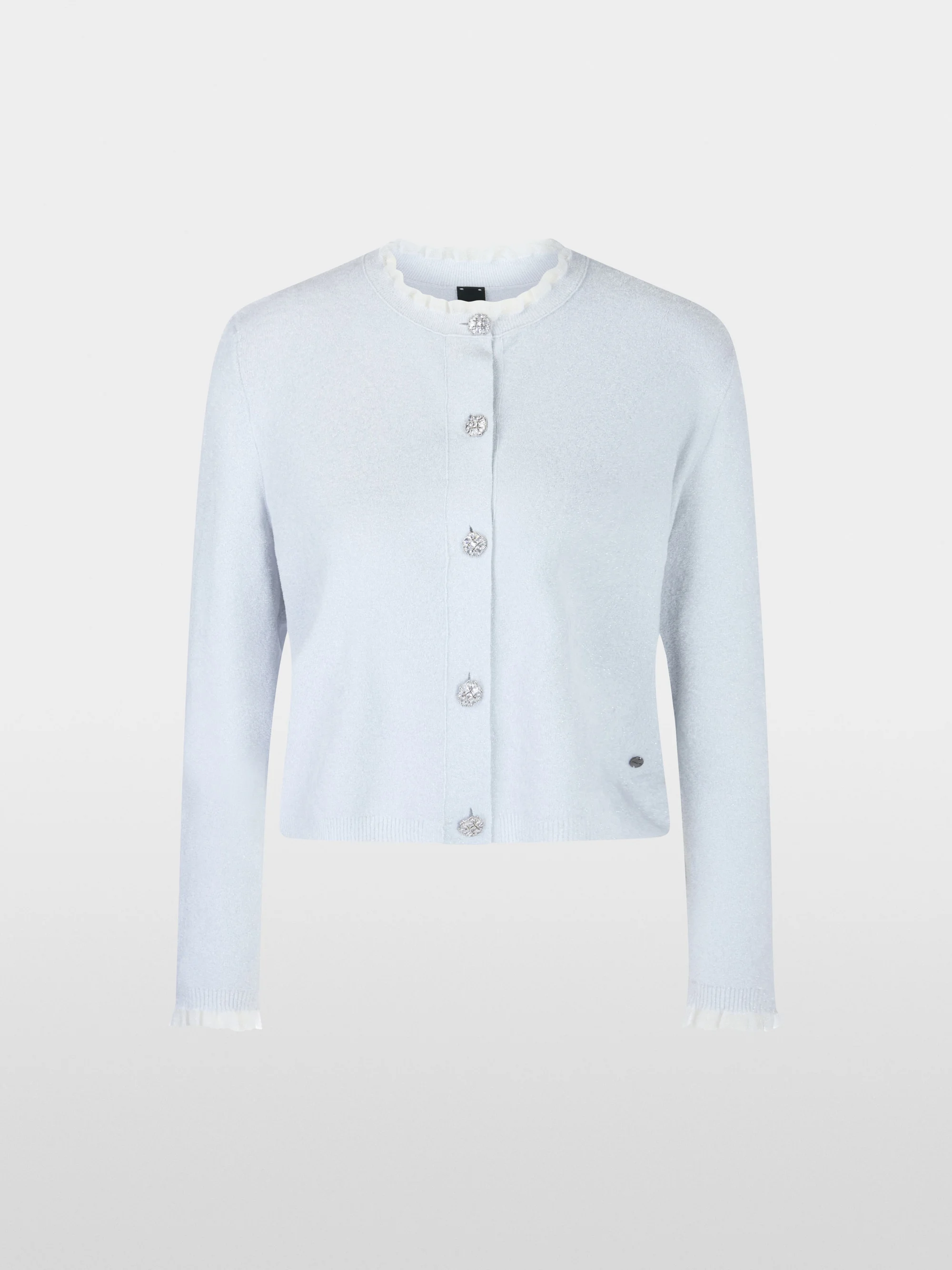 Marc-Cain Glitzer-Cardigan mit Rüschen