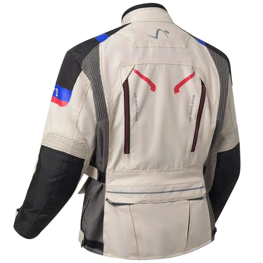 CHAQUETA 4 ESTACIONEN OUT LAND - GRIS / AZUL / ROJO