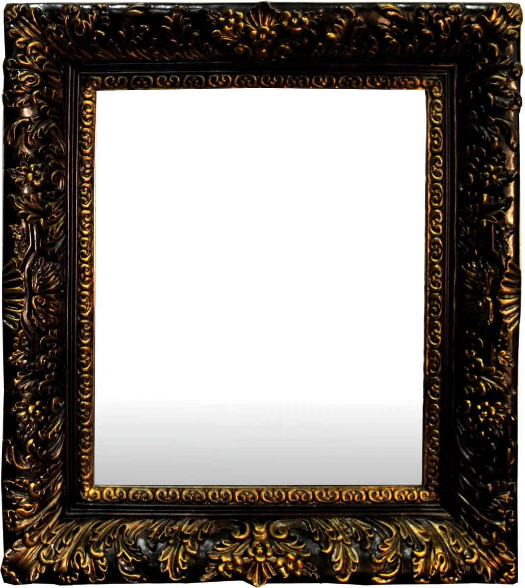 Baroque wall mirror gold H85 x 73 cm - antique look mirror