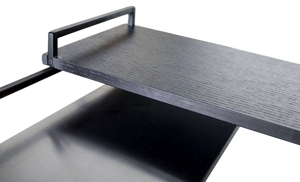 Luxury designer side table black 45 x 45 x H. 80.5 cm - designer furniture