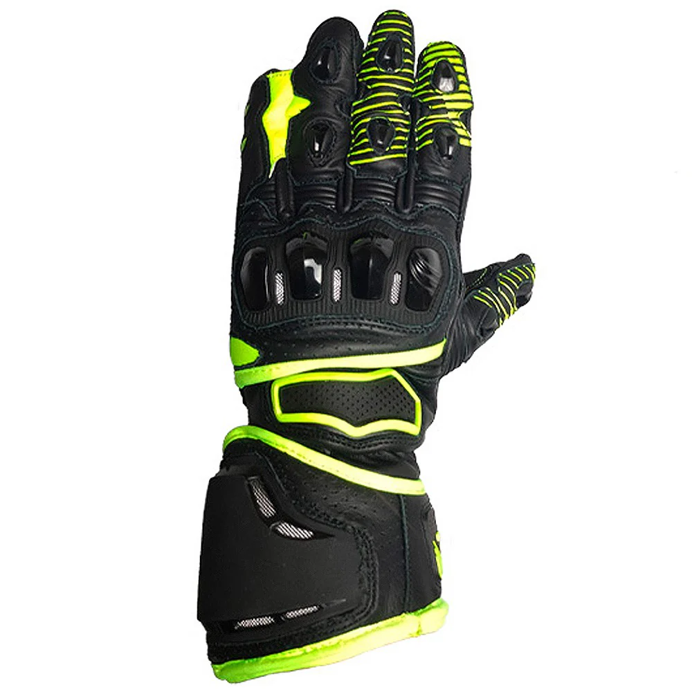 SUMMER OUT TRACK RACING GLOVES BLACK / FLUOR