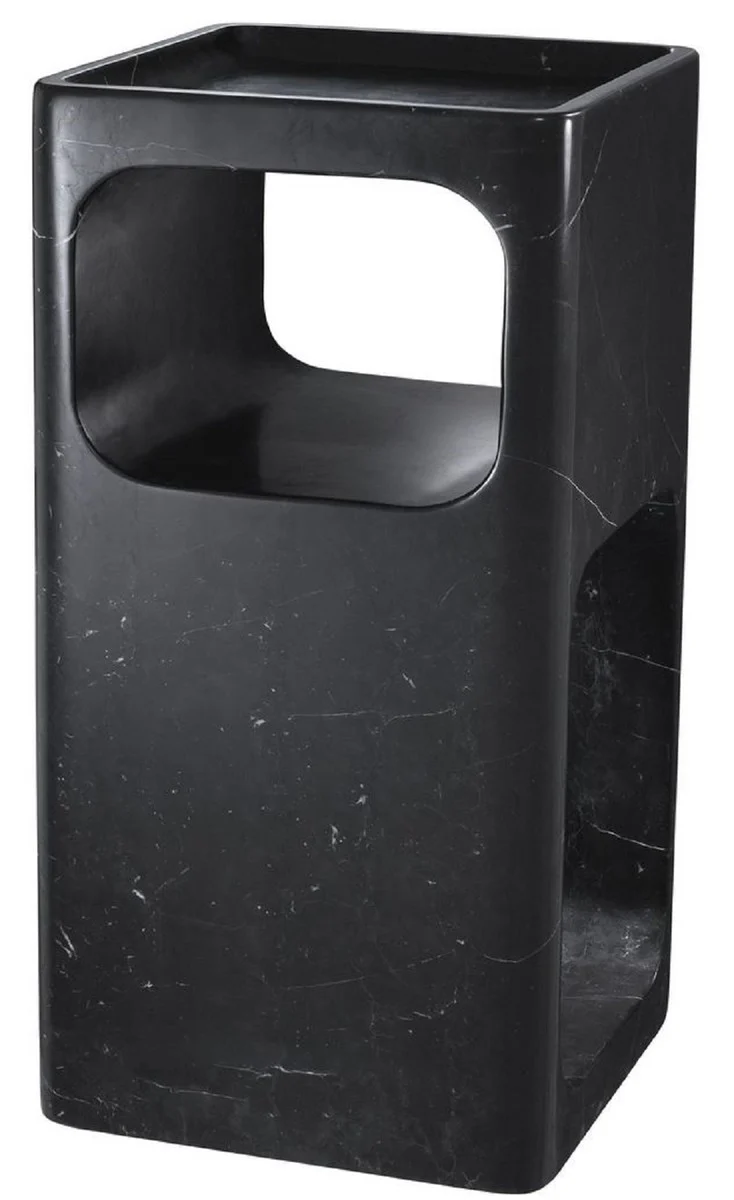Designer marble side table black 28 x 28 x H. 55 cm - Living room furniture - Designer furniture
