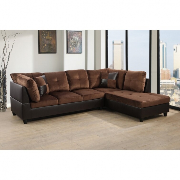 Burman 103.5 Große Kunstleder Sofa & Chaise