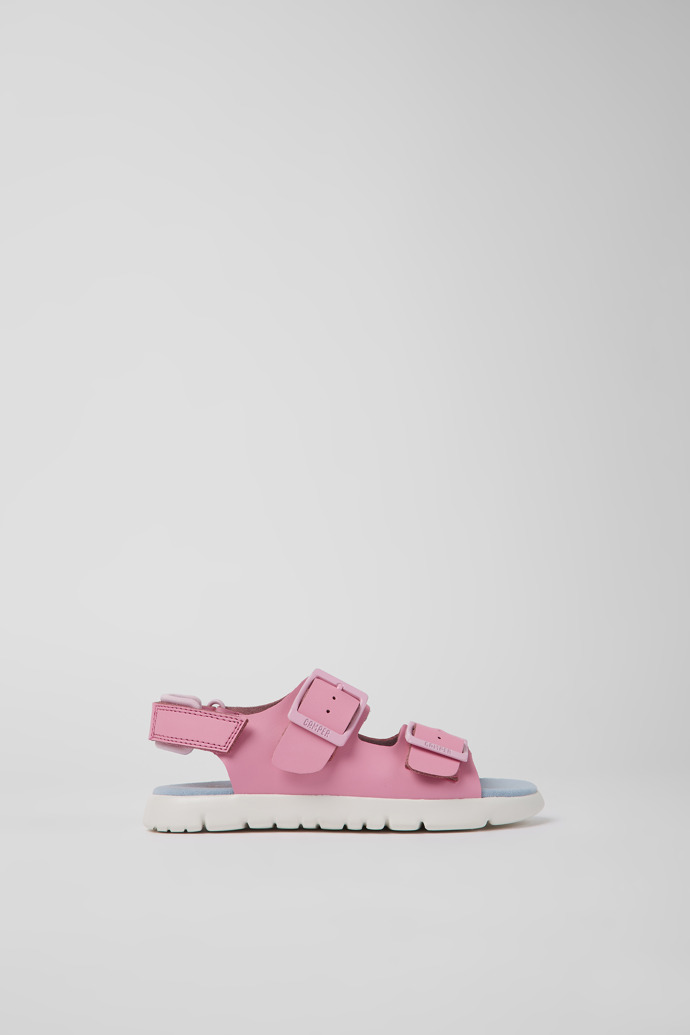 Oruga Pink Leder Sandalen für Kinder
