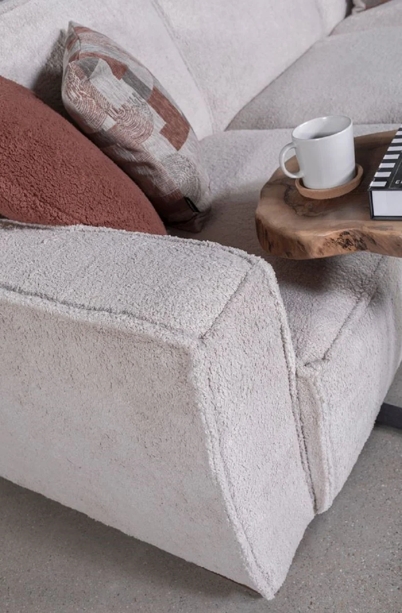 Luxury corner sofa gray / brown 290 x 215 cm - living room & hotel furniture