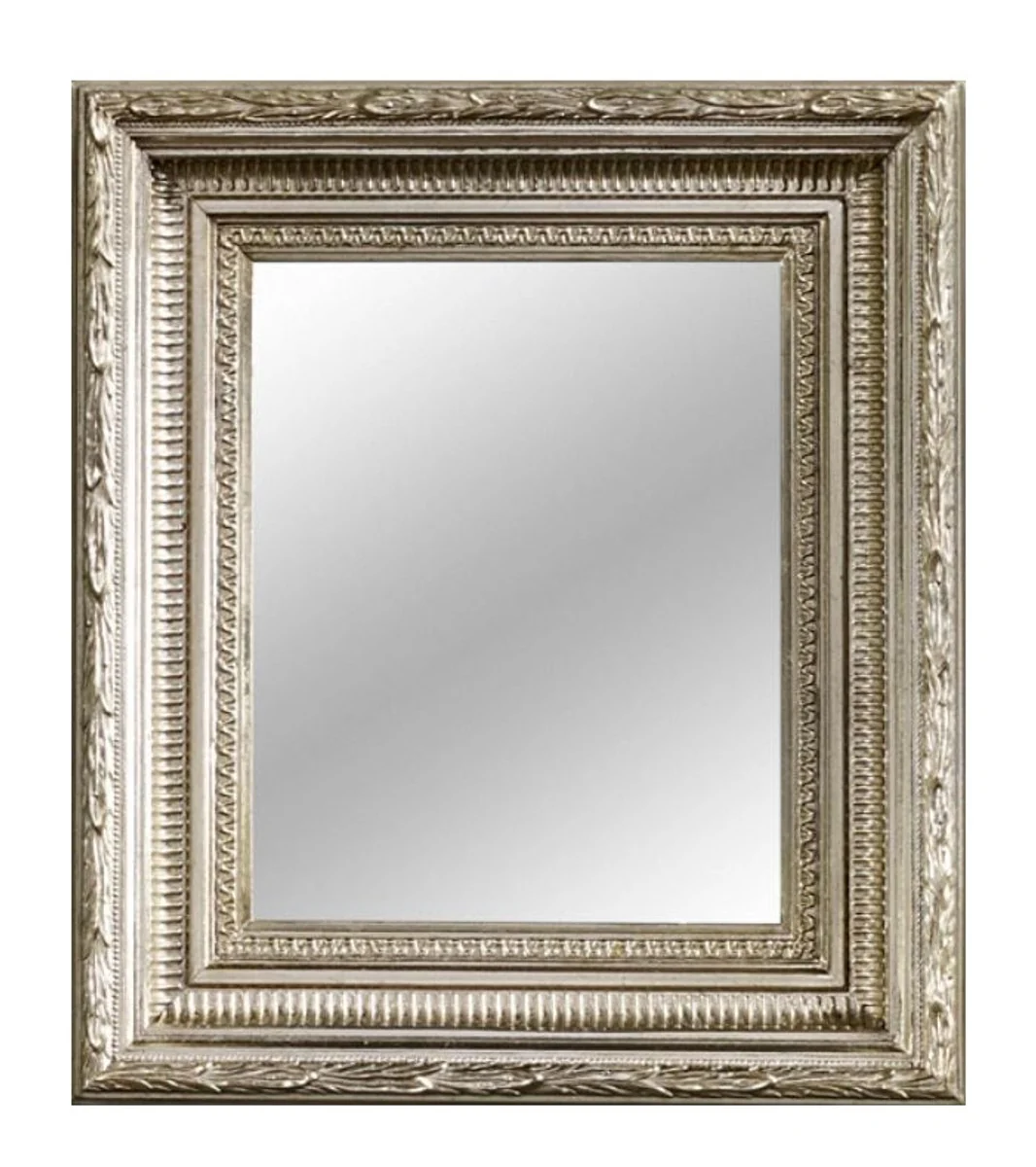 Baroque mirror silver 32 x H. 37 cm - living room accessories in the baroque style