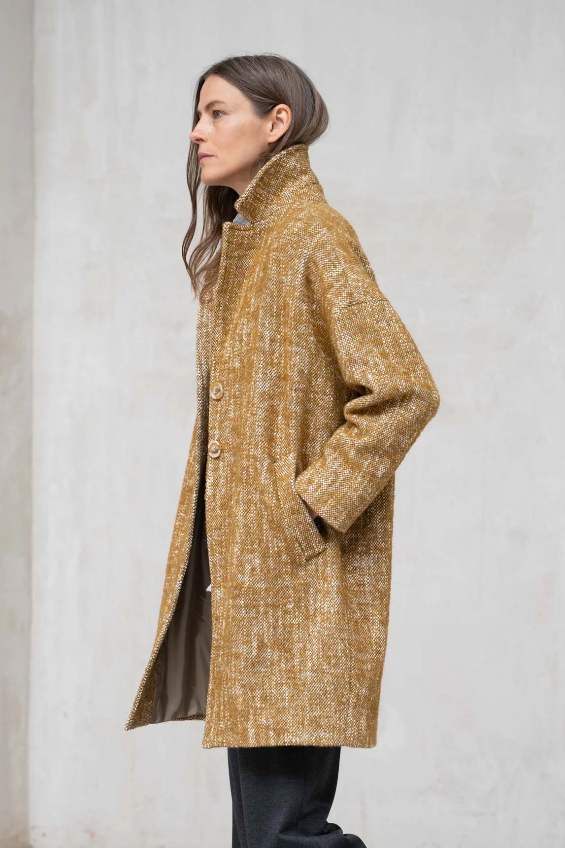 Rivera-Spanien-Monza-Senf-Heide-Mantel