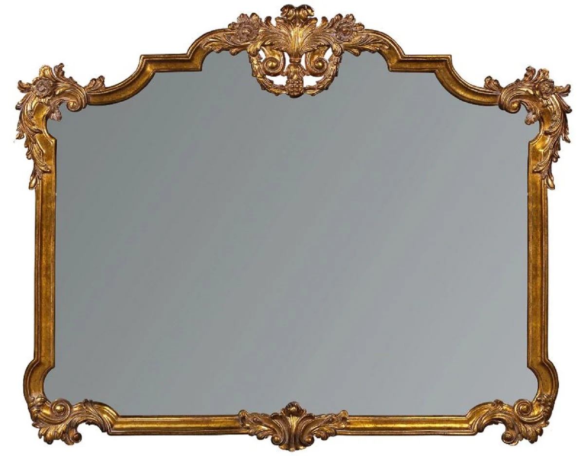 Luxury baroque mirror antique gold - magnificent wall mirror in baroque style - antique style wardrobe mirror - living room mirror - baroque decorative accessories
