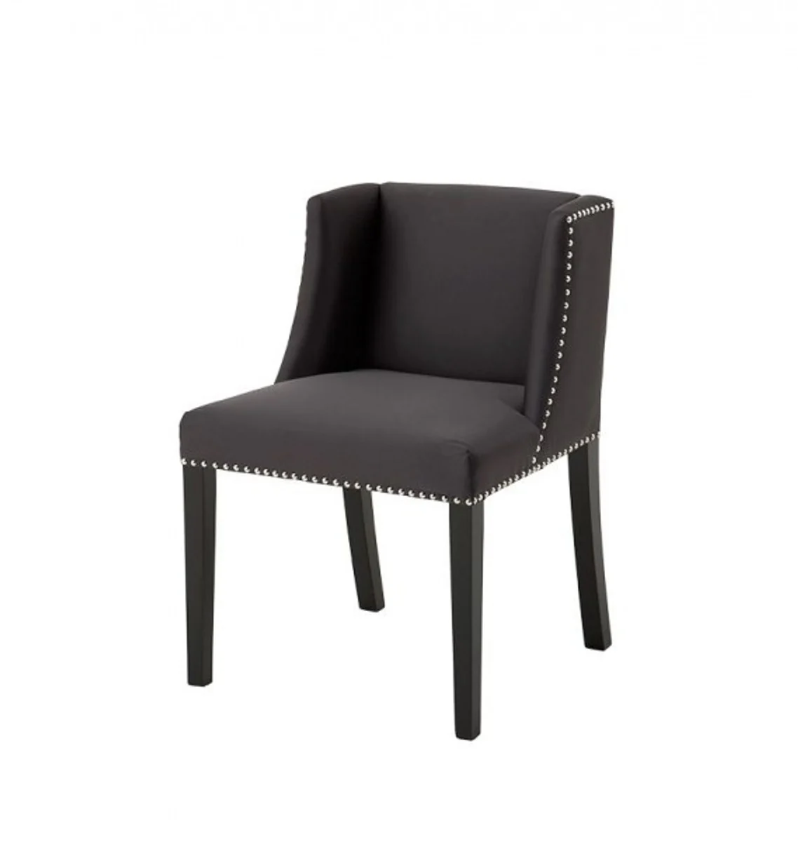 Luxury Dining Room Chair Dark Gray Satin - Luxury Dining Room Furniture