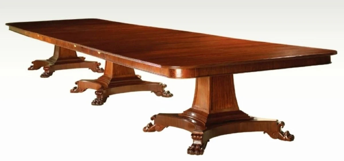 Luxury Baroque Dining Table Brown 900 cm - Baroque Furniture - Made in Italy