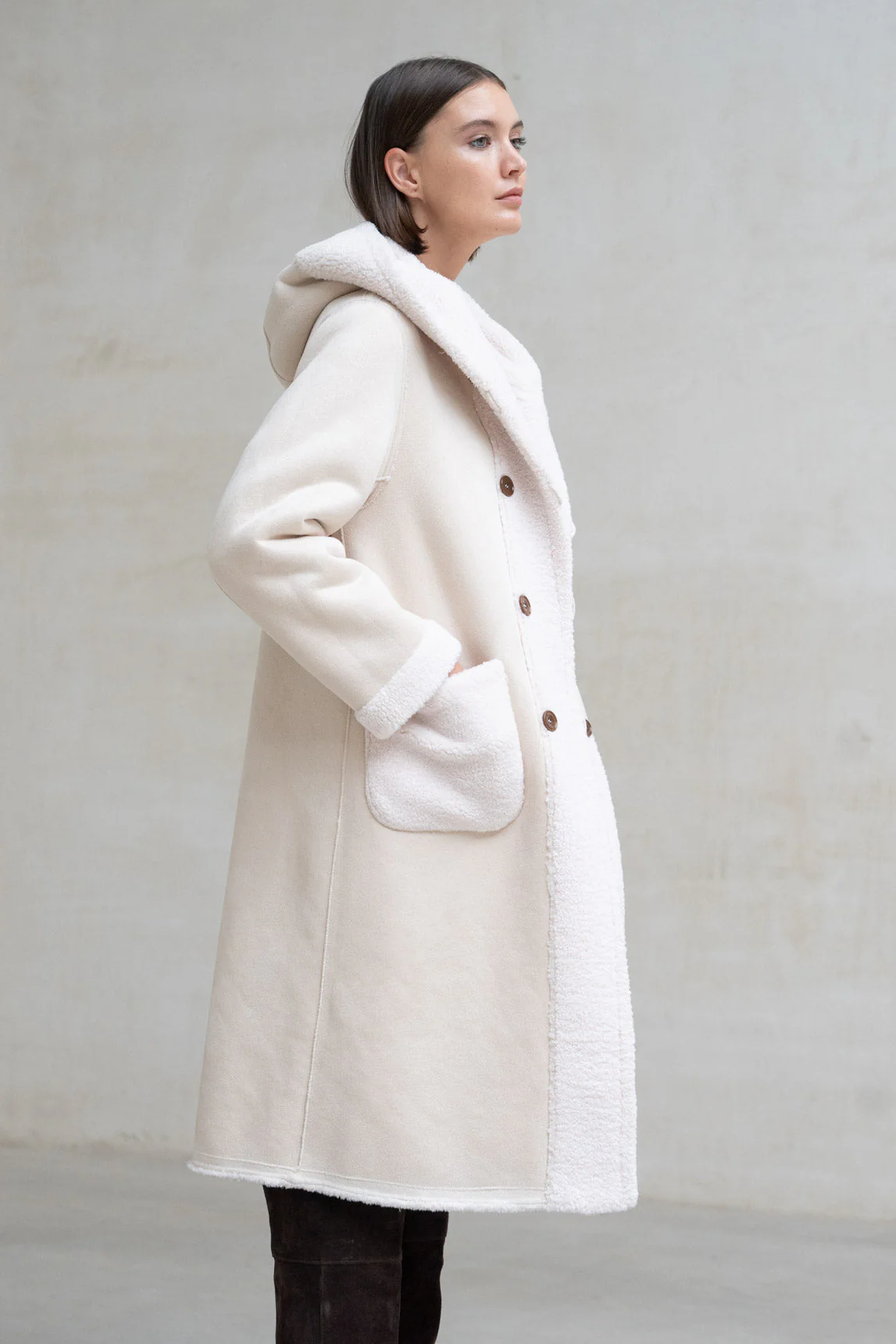 Rivera-Spain Briona Wendemantel in Ecru