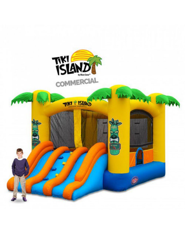 Tiki Island Combo 15 Kommerzielle aufblasbare Prahler mit Dia