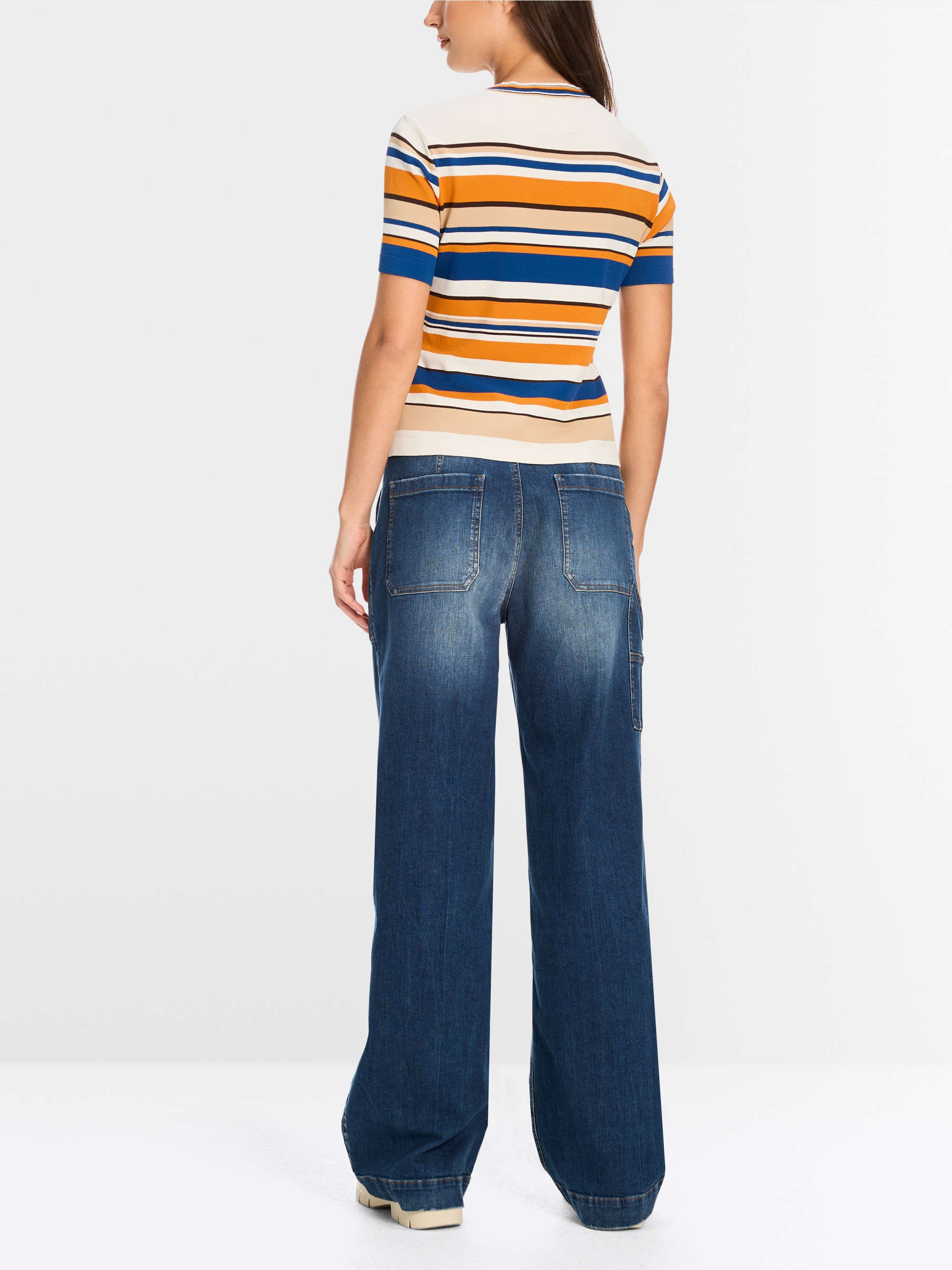 Marc-Cain Rethink Together gestreifter Pullover