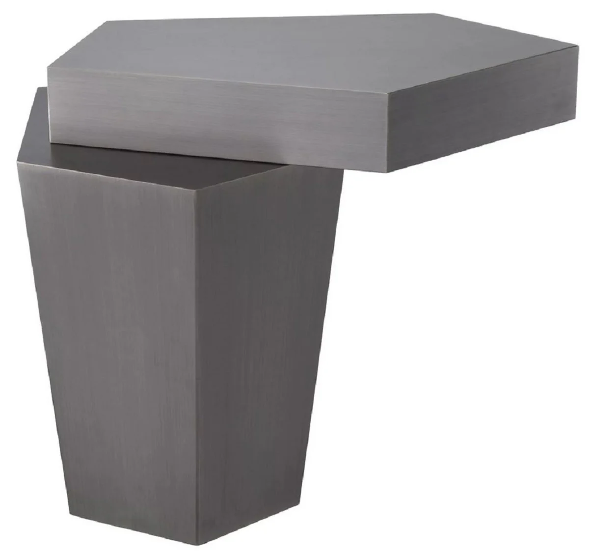 Designer coffee table gray 72 x 50 x H. 60 cm - living room table with brushed surface - living room furniture - luxury quality