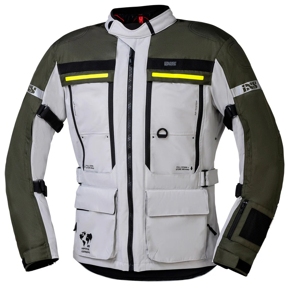 IXS MONTEVIDEO AIR 3.0 SUMMER JACKET - GRAY / GREEN