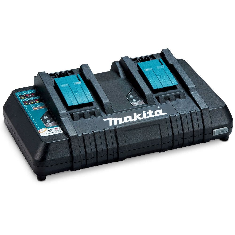 MAKITA 18V Lithium-Ionen Dual-Port-Batterie-Ladegerät DC18RD 1969360