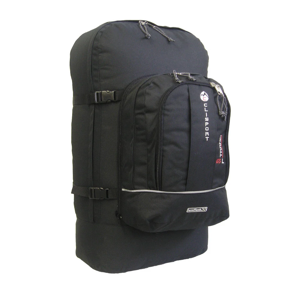 Mochila de viaje Clisport TRANCI 65L - negra
